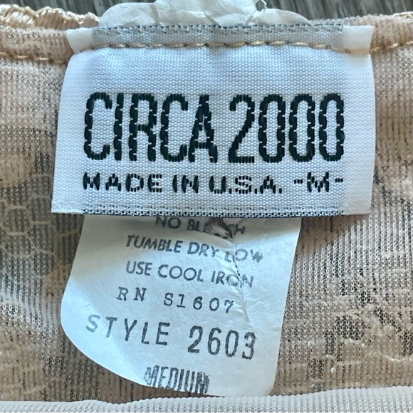 Vintage 1990s Y2K Circa 2000 Lace Overlay Spaghetti Strap Mini Dress - Picture 13 of 14